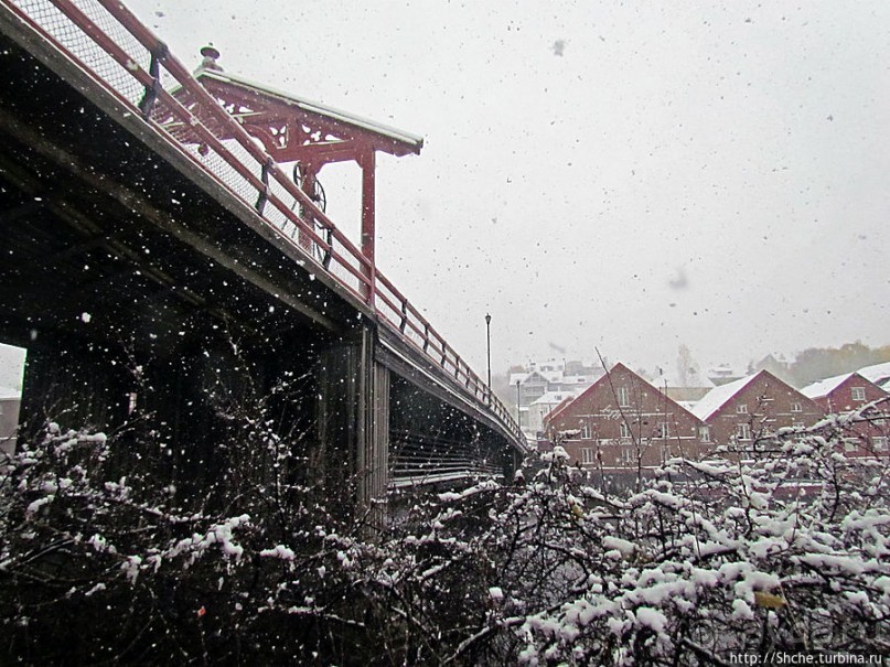 Норвегия непредсказуемая. Октябрьские метели в Тронхейме