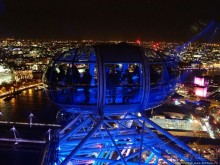 Огни ночного Лондона с феерического колеса обозрения