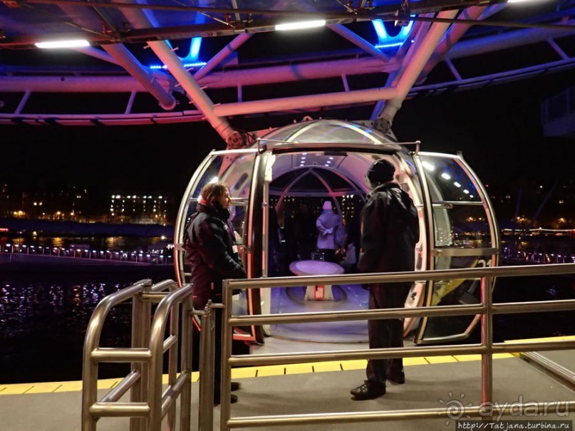 Огни ночного Лондона с феерического колеса обозрения