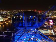 Огни ночного Лондона с феерического колеса обозрения