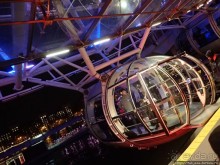 Огни ночного Лондона с феерического колеса обозрения