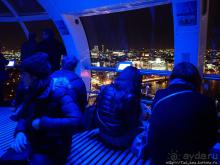 Огни ночного Лондона с феерического колеса обозрения