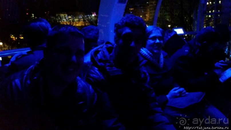 Огни ночного Лондона с феерического колеса обозрения