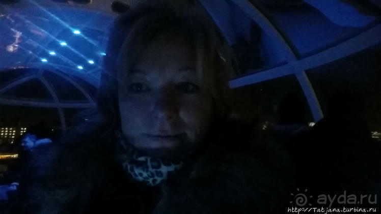 Огни ночного Лондона с феерического колеса обозрения