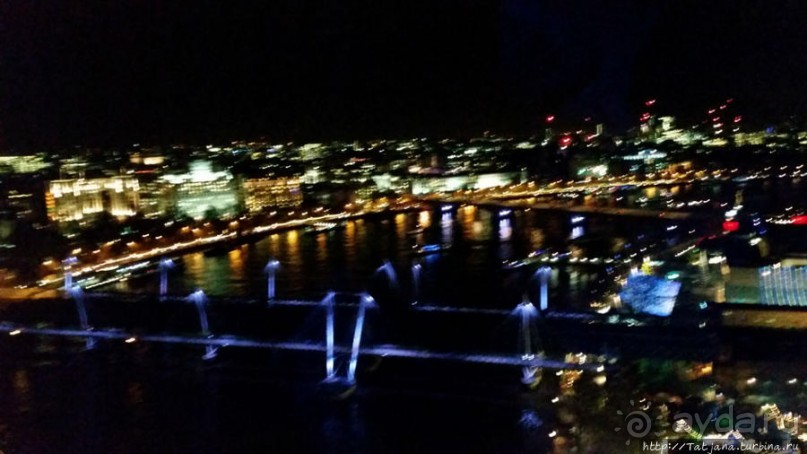 Огни ночного Лондона с феерического колеса обозрения