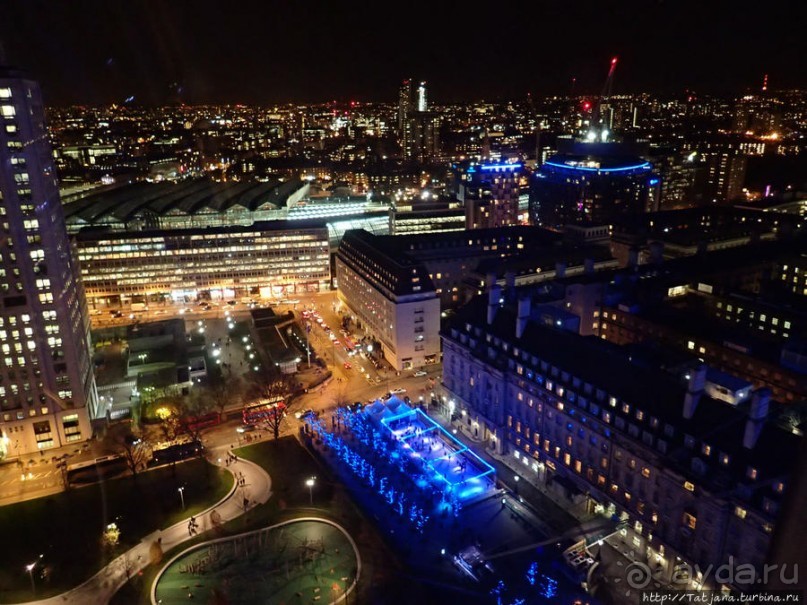 Огни ночного Лондона с феерического колеса обозрения