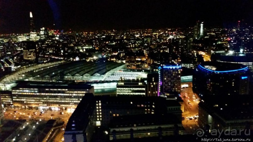 Огни ночного Лондона с феерического колеса обозрения