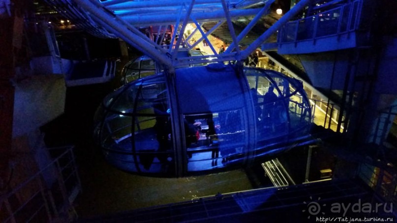 Огни ночного Лондона с феерического колеса обозрения