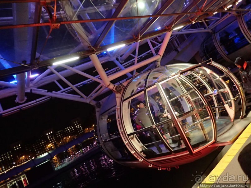 Огни ночного Лондона с феерического колеса обозрения