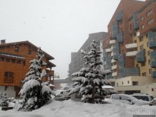 Три Долины в конце апреля -деревня Val Thorens