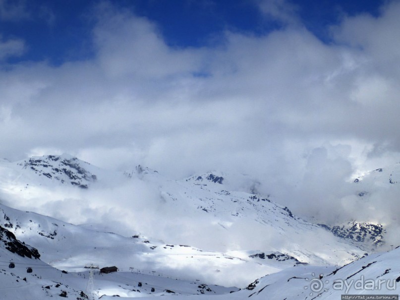 Три Долины в конце апреля -деревня Val Thorens