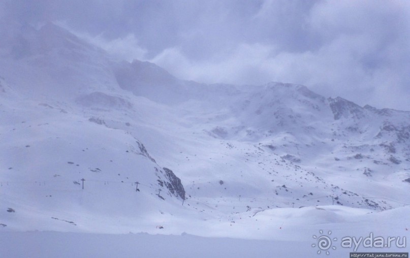 Три Долины в конце апреля -деревня Val Thorens