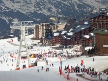 Три Долины в конце апреля -деревня Val Thorens