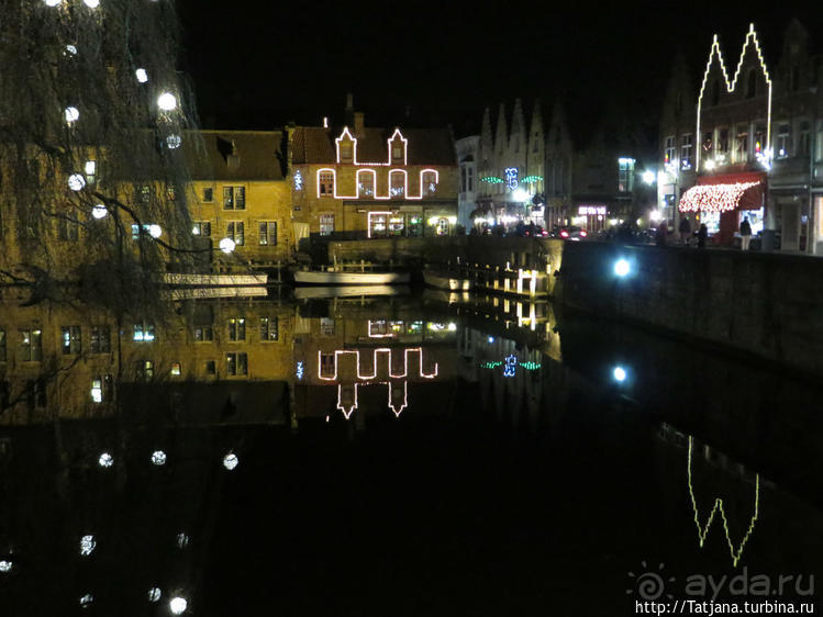 Таинственные улочки ночного Брюгге