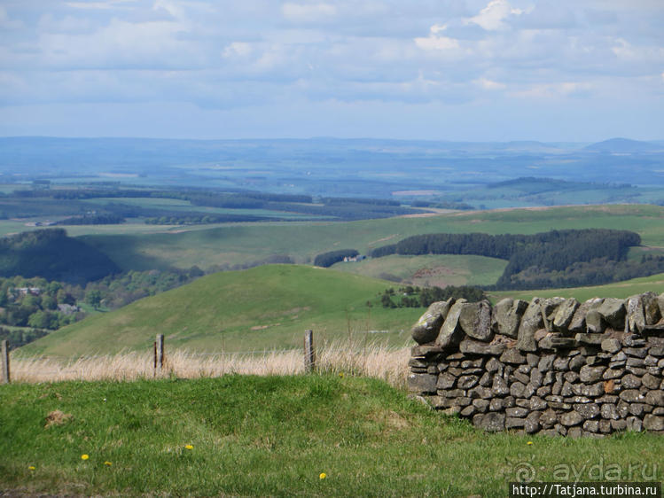 Как выглядит граница между Англией и Шотландией