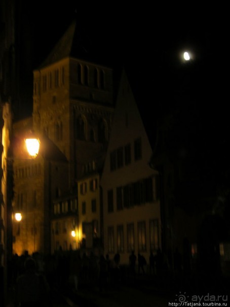 Страсбург в ночных огнях