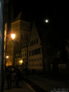 Страсбург в ночных огнях