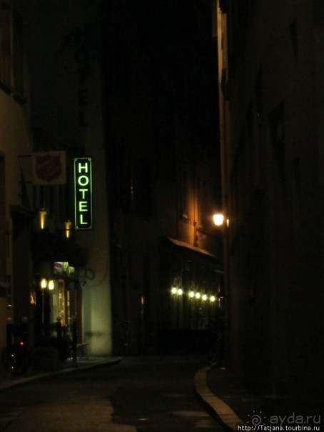 Страсбург в ночных огнях