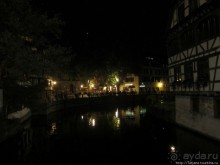 Страсбург в ночных огнях