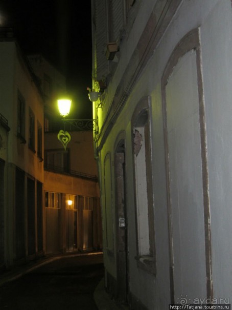 Страсбург в ночных огнях