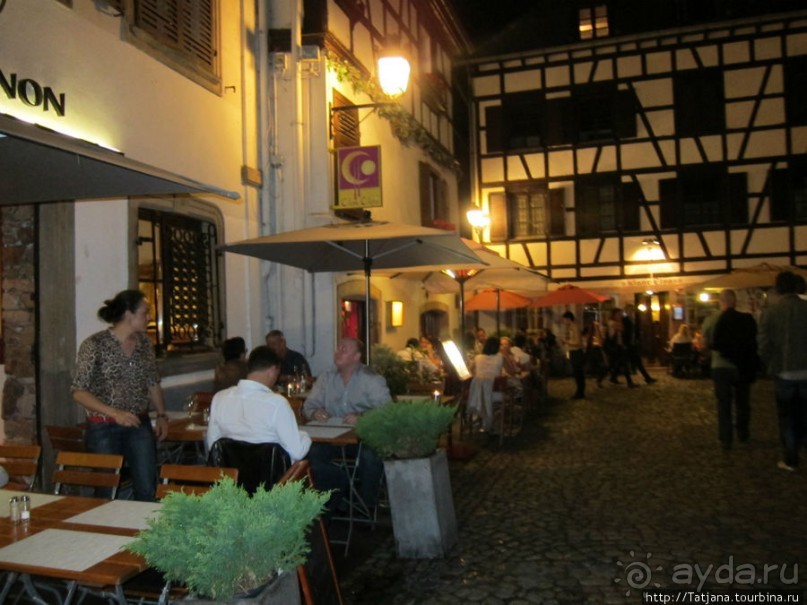 Страсбург в ночных огнях