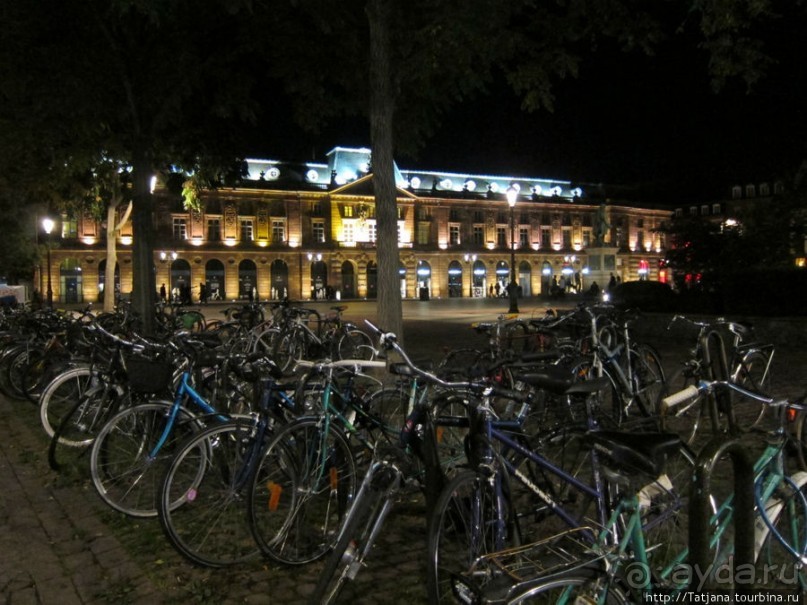 Страсбург в ночных огнях