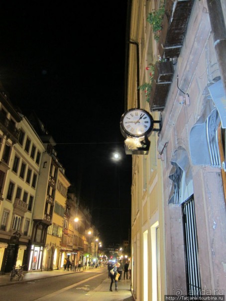 Страсбург в ночных огнях