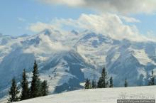 Вид на озеро Цель-ам-Зее с горнолыжного подьемника