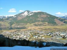 Вид на озеро Цель-ам-Зее с горнолыжного подьемника