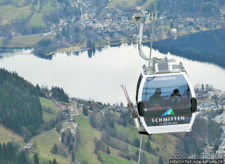 Альбом отзыва "Вид на озеро Цель-ам-Зее с горнолыжного подьемника"
