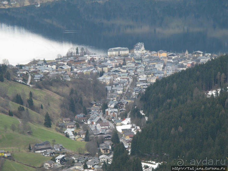Альбом отзыва "Вид на озеро Цель-ам-Зее с горнолыжного подьемника"