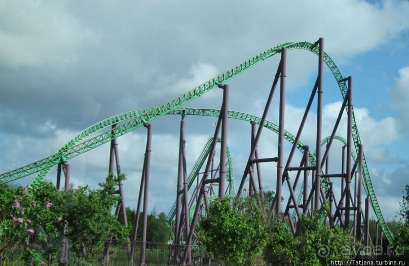5 супер американских горок в одном парке развлечений!