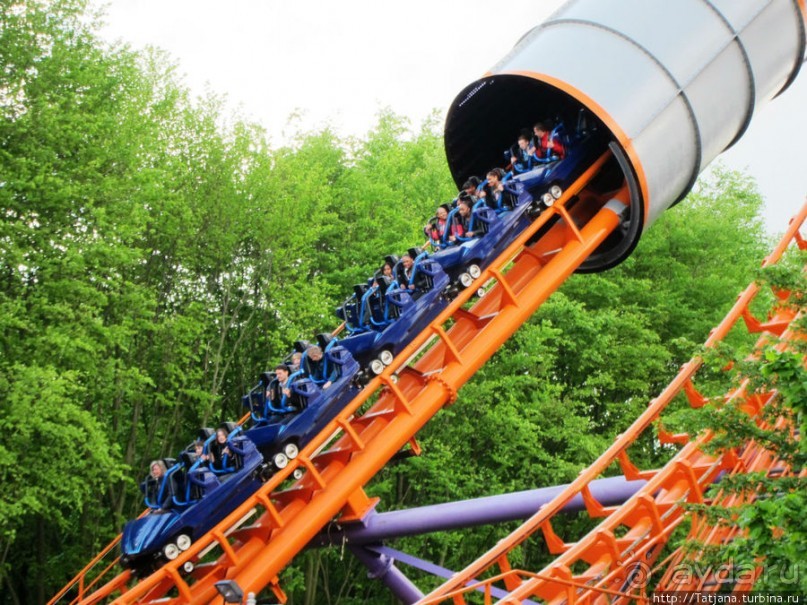 5 супер американских горок в одном парке развлечений!