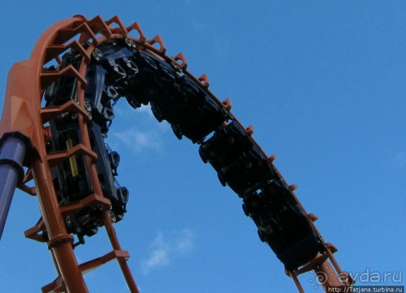 5 супер американских горок в одном парке развлечений!