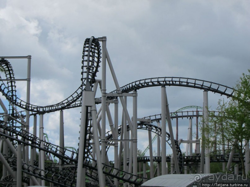 5 супер американских горок в одном парке развлечений!