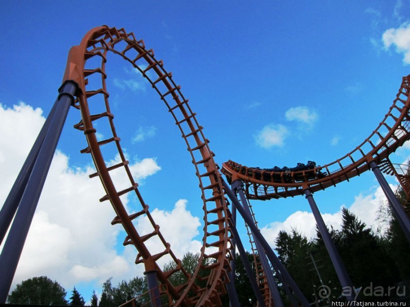 5 супер американских горок в одном парке развлечений!