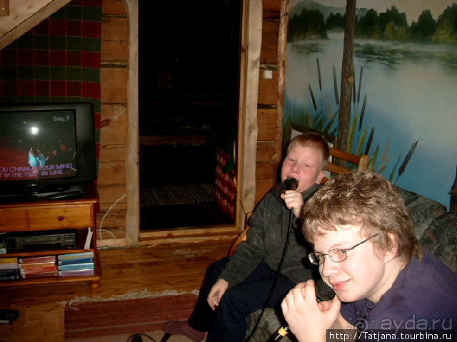 Божественная тишина природы, караоке и сауна.