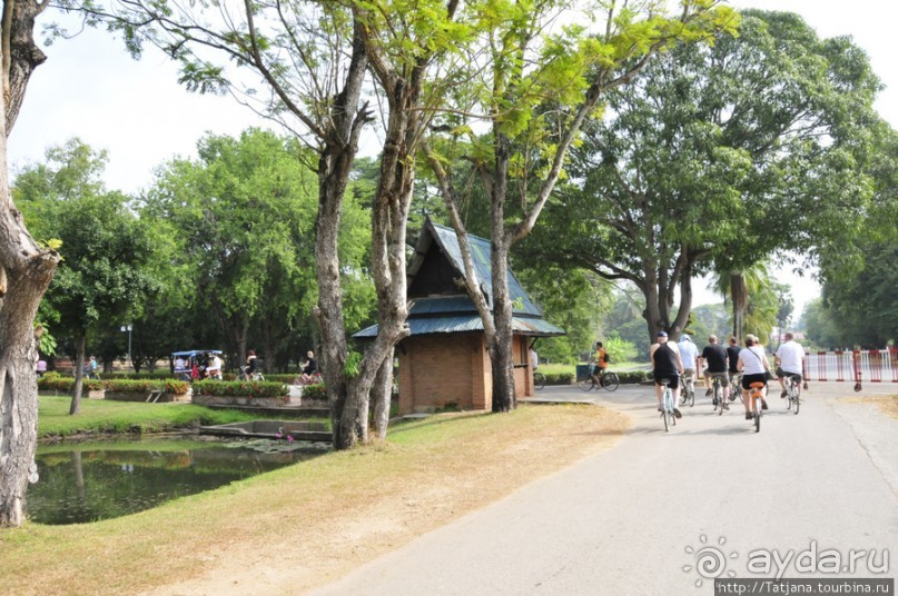 На велосипедах по заповеднику "Сукхотай"