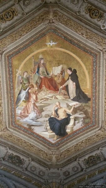 Потолок Сикстинской капеллы и путь к ней (Ватикан)