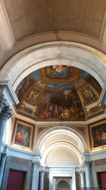 Потолок Сикстинской капеллы и путь к ней (Ватикан)