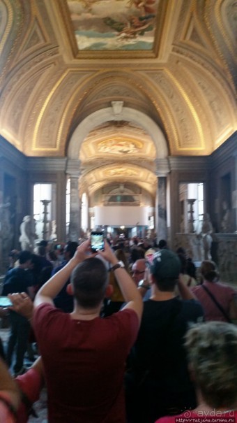 Потолок Сикстинской капеллы и путь к ней (Ватикан)