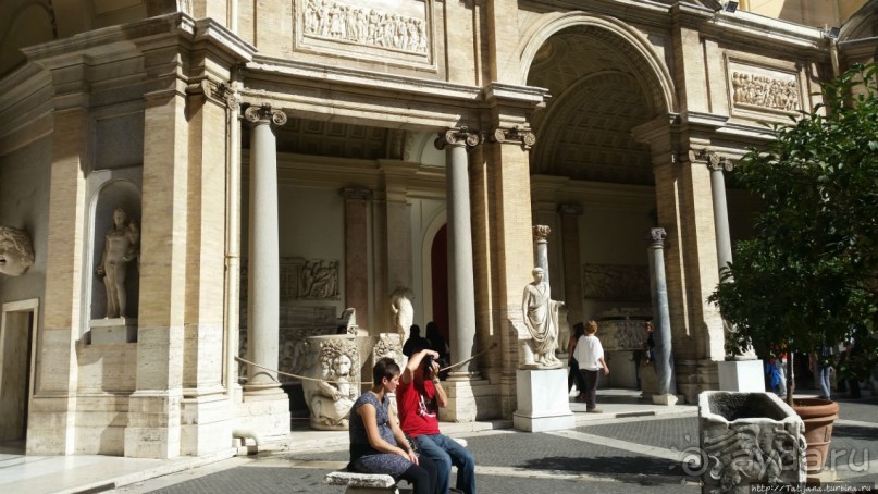 Потолок Сикстинской капеллы и путь к ней (Ватикан)