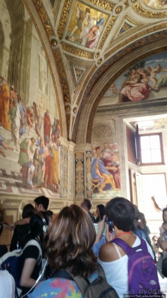 Потолок Сикстинской капеллы и путь к ней (Ватикан)