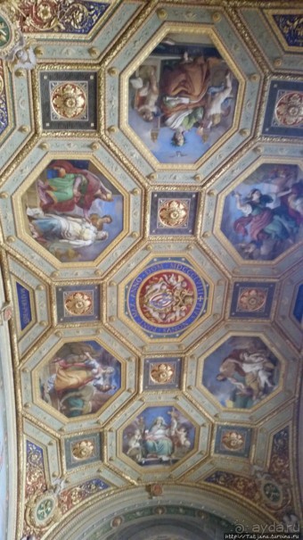 Потолок Сикстинской капеллы и путь к ней (Ватикан)