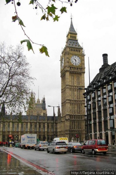 А также огни ночного Лондона, дождь и пеликан...