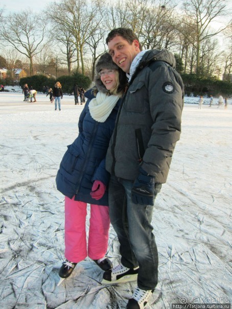 Наконец - то замерз "Уточкин" пруд... и все идут на каток