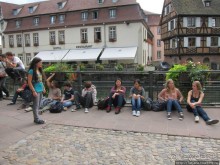 Архитектура и цветы Страсбурга.