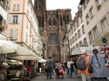 Архитектура и цветы Страсбурга.