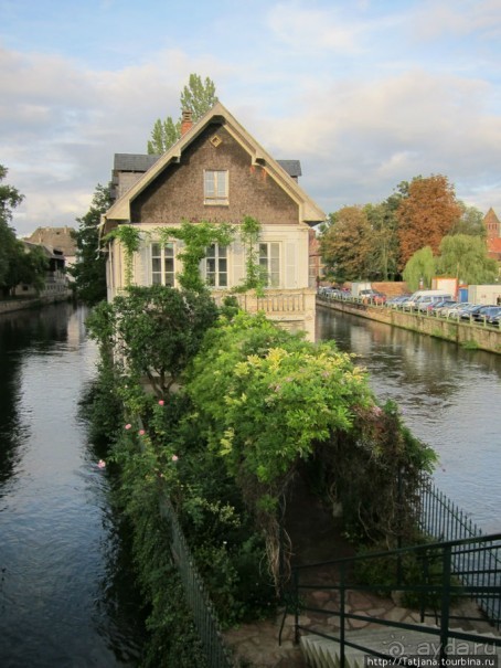 Архитектура и цветы Страсбурга.