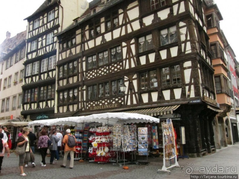 Архитектура и цветы Страсбурга.